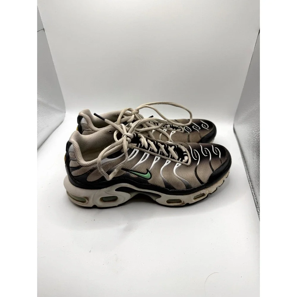 Nike Air Max Plus GS CD0609-106 Kids 5.5 Sneaker White Mint Mesh Running Shoes‎